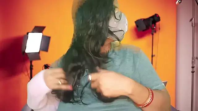 Hansika190 — fucking dildo vibraotr and red  panty